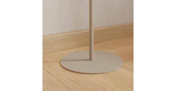 AKKU-STEHLEUCHTE 22/130 cm    - Sandfarben, Design, Kunststoff/Metall (22/130cm) - Novel