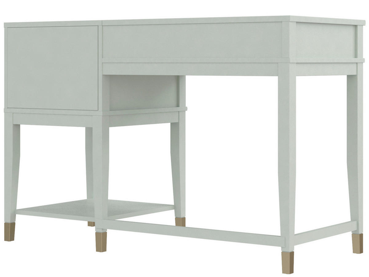 SCHREIBTISCH 115/49/77 cm  in Grün  - Messingfarben/Grün, Design, Holzwerkstoff/Metall (115/49/77cm) - MID.YOU