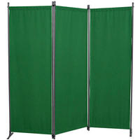 SICHTSCHUTZ - Grau/Grün, Basics, Textil/Metall (165/165/25,2cm) - Boxxx