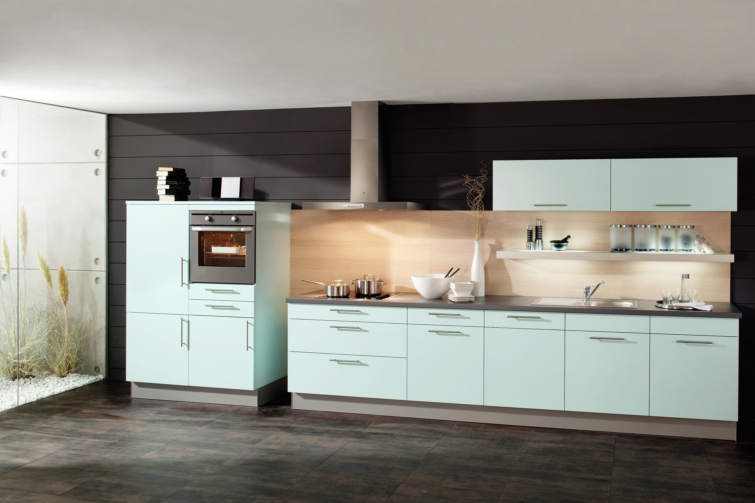 EINBAUKÜCHE   - Design, Holzwerkstoff - Novel