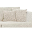MEGASOFA in Chenille Beige - Beige/Schwarz, ROMANTIK / LANDHAUS, Textil/Metall (273/50-79/125cm) - Landscape
