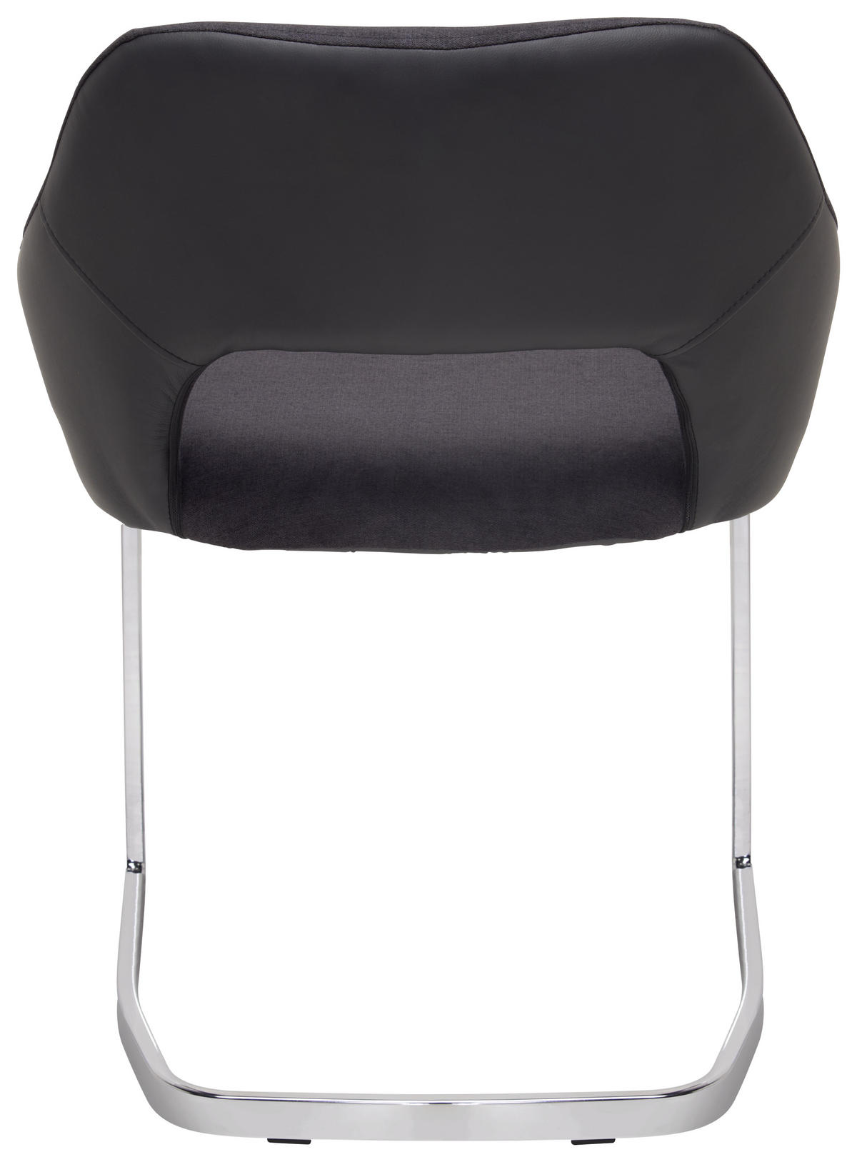 STOLICA  crna, boje kroma, tamno siva  metal, tekstil      - tamno siva/boje kroma, Design, metal/tekstil (59/79/60cm) - Ti'me