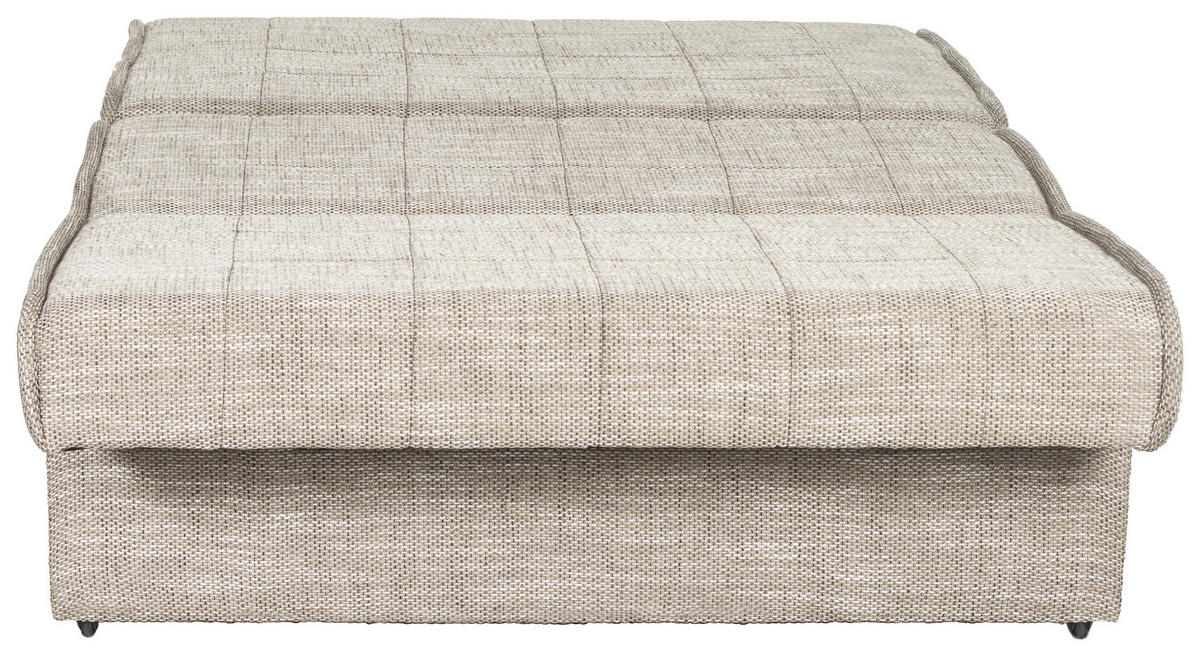 Dvosed z ležiščem,  rjava tekstil  - črna/rjava, Konvencionalno, tekstil (126/87/110cm) - Boxxx