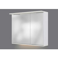 SPIEGELSCHRANK 80/67/20 cm  - Chromfarben/Weiß, KONVENTIONELL, Glas/Holzwerkstoff (80/67/20cm) - Xora