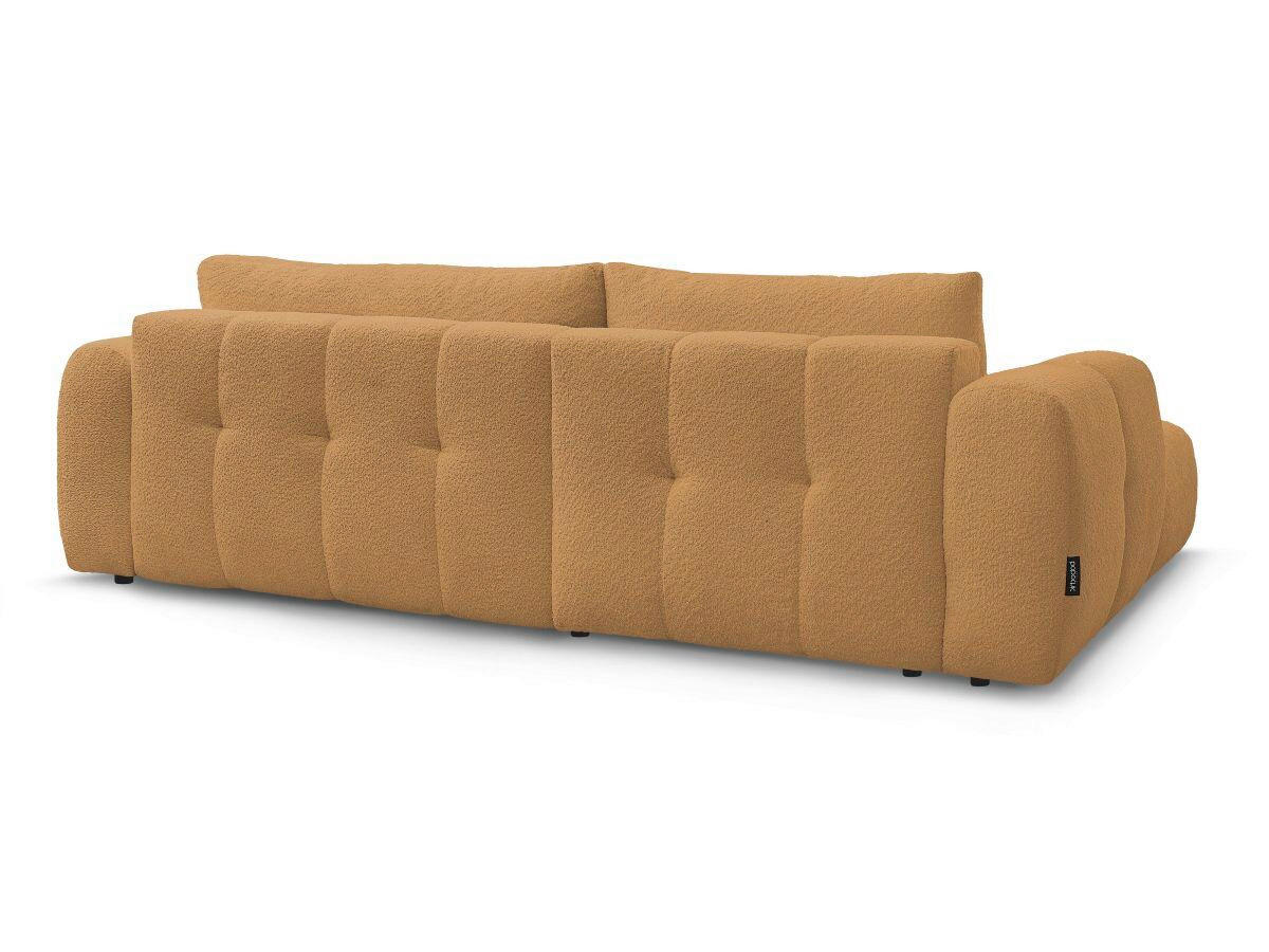 ECKSCHLAFSOFA FUJI Bouclé Gelb  inkl.  - Gelb/Schwarz, MODERN, Kunststoff/Textil (160/292cm)