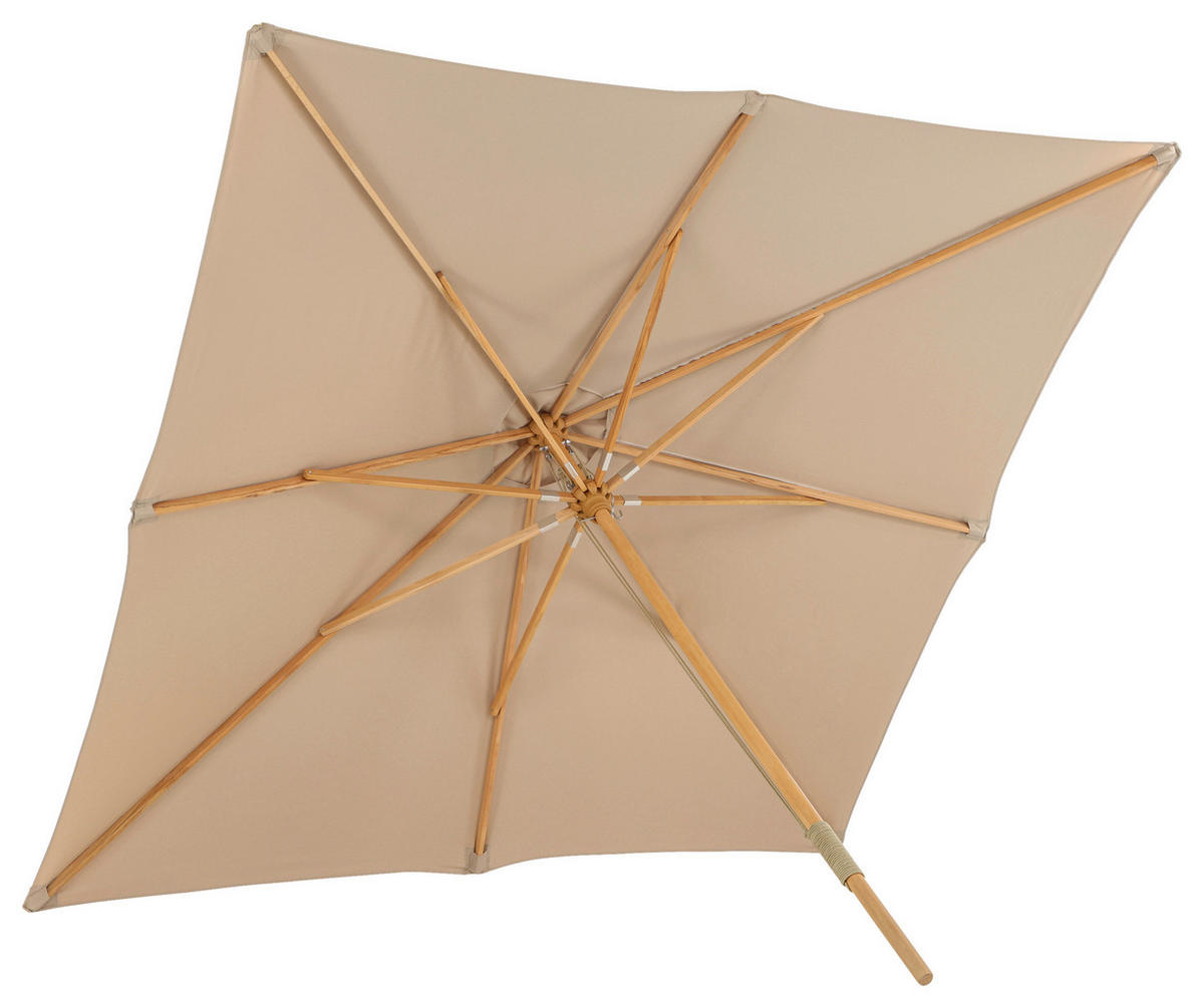 SONNENSCHIRM 300 cm  - Hellbraun, KONVENTIONELL (300/262/300cm) - Gardenson