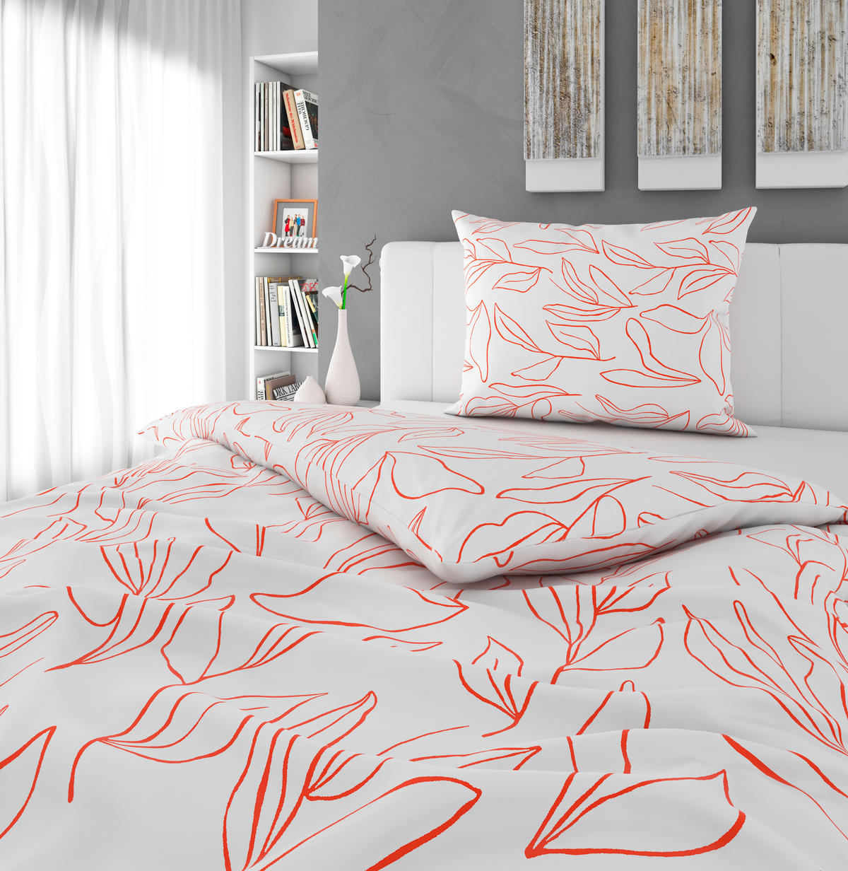 ÁGYNEMŰHUZAT-GARNITÚRA 140/200 cm  - terrakotta, Konventionell, textil (140/200cm) - Esposa