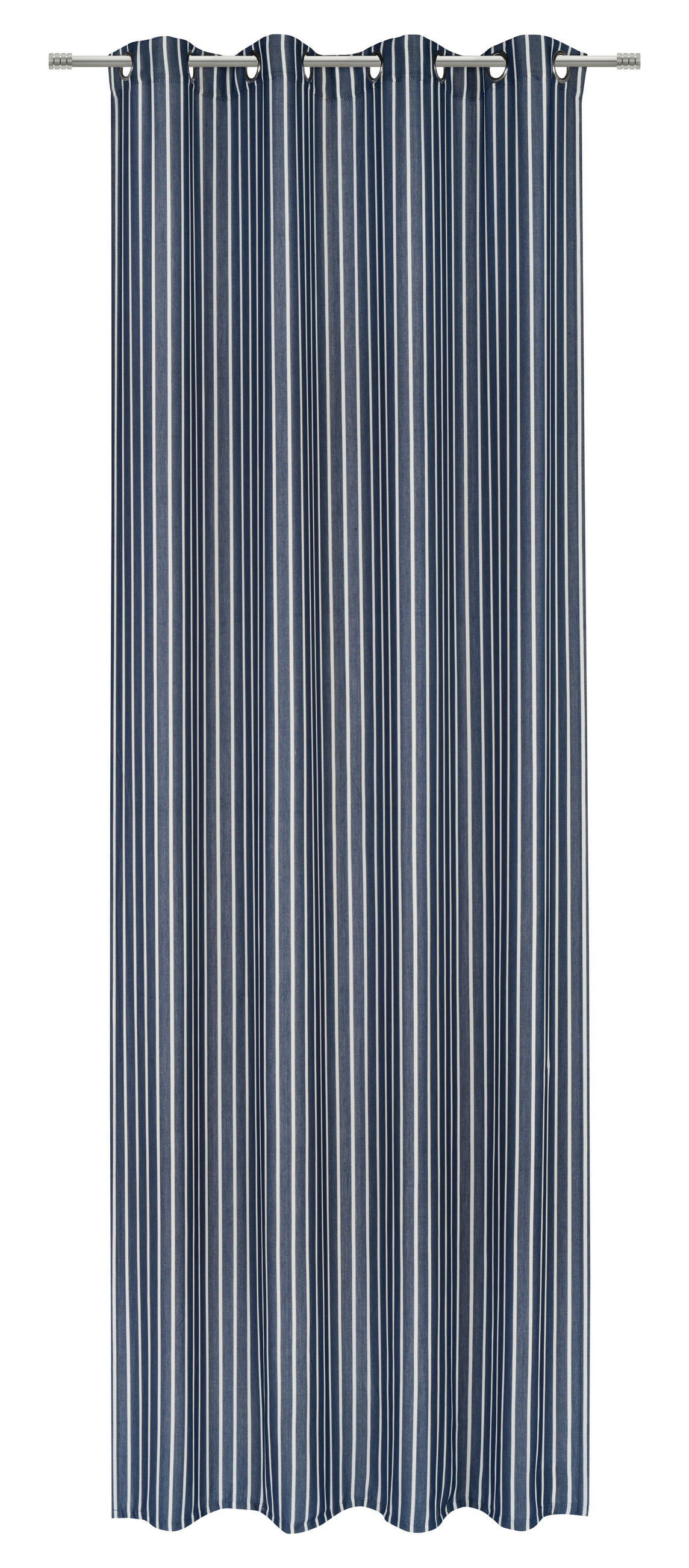 ZAVJESA S RINGOVIMA tamno plava 140/280 cm   - tamno plava, Lifestyle, tekstil (140/280cm) - Esposa
