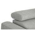 ECKSOFA in Webstoff Beige  280/205 cm  - Beige/Schwarz, Design, Textil/Metall (280/205cm) - Xora
