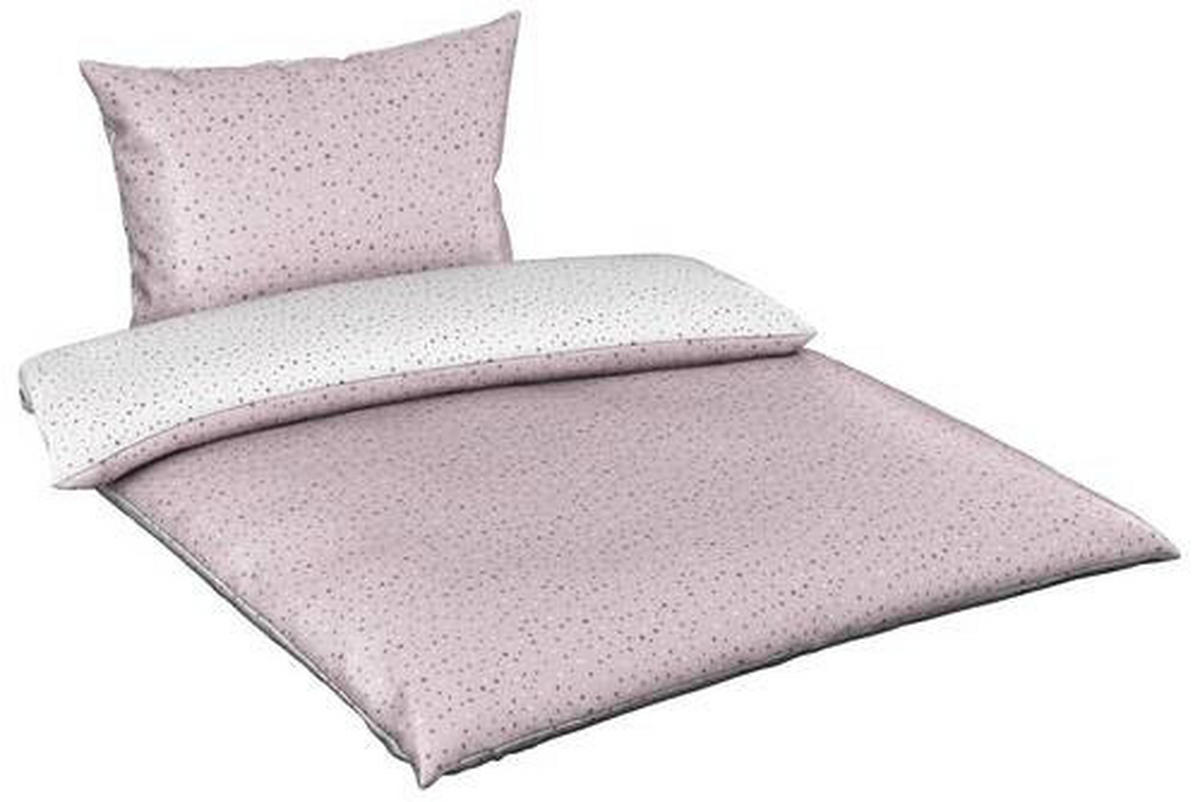 OBOJSTRANNÁ POSTEĽNÁ BIELIZEŇ, satén, ružová, 140/220 cm - ružová, Konventionell, textil (140/220cm) - Esposa
