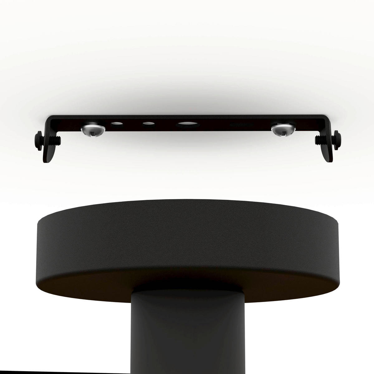 DECKENLEUCHTE  45/9 cm    - Schwarz/Naturfarben, Natur, Holz/Metall (45/9cm) - Eglo