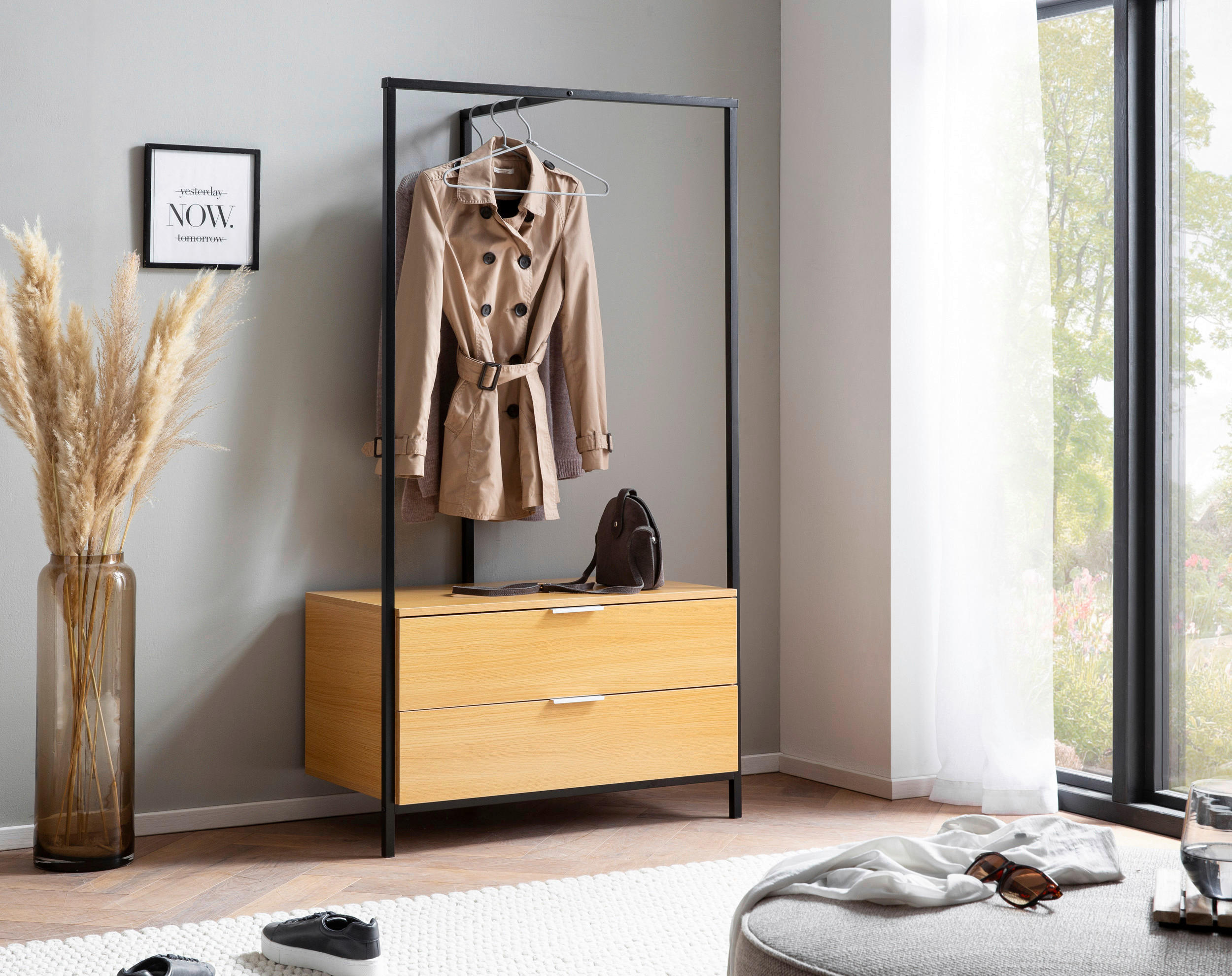 GARDEROBE in 85/152/44 cm - Eichefarben, Design, Holzwerkstoff (85/152/44cm) - Livetastic