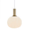 Hängeleuchte (1-flammig) aus O 25/33 cm  - Messingfarben/Schwarz, Basics, Glas/Metall (25/33cm) - Nordlux
