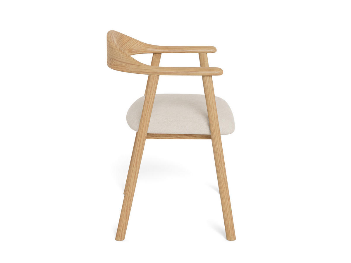 ARMLEHNSTUHL   Webstoff  Naturfarben, Beige  - Beige/Naturfarben, KONVENTIONELL, Holz/Textil (56/76/54cm) - MID.YOU