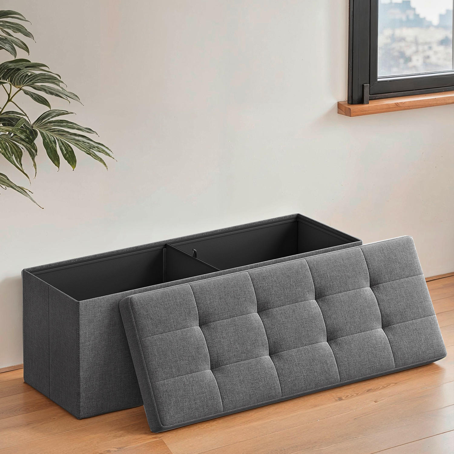 SITZBOX  - Grau, Basics, Textil (110/38/38cm)