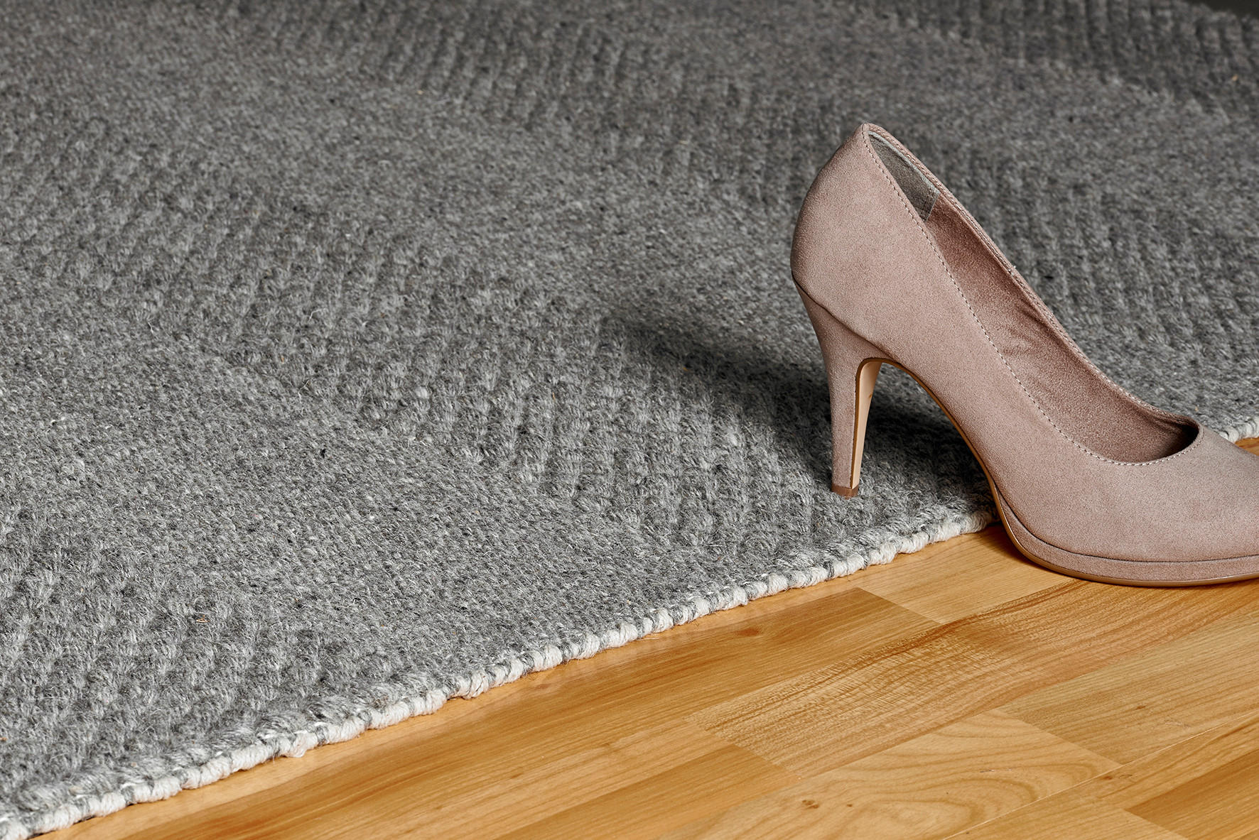 HANDWEBTEPPICH 200/290 cm Grau  - Grau, Basics, Textil (200/290cm) - Obsession