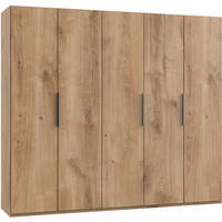 DREHTÜRENSCHRANK  in Eichefarben  - Chromfarben/Eichefarben, MODERN, Holzwerkstoff (250/216/58cm) - MID.YOU