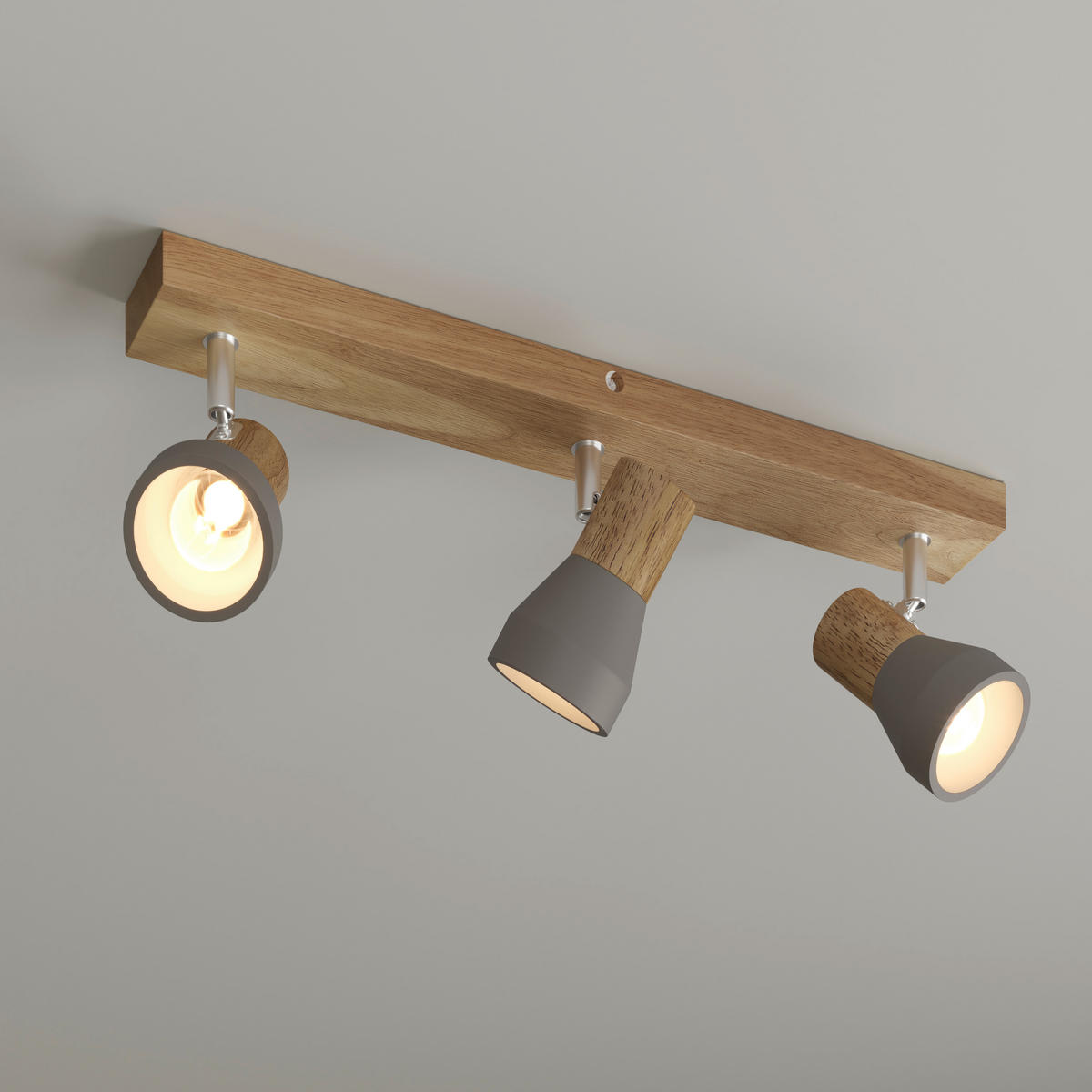 STRAHLER Alina 57/7,2/12,3 cm  - Eschefarben/Grau, Natur, Holz/Stein (57/7,2/12,3cm) - Novel