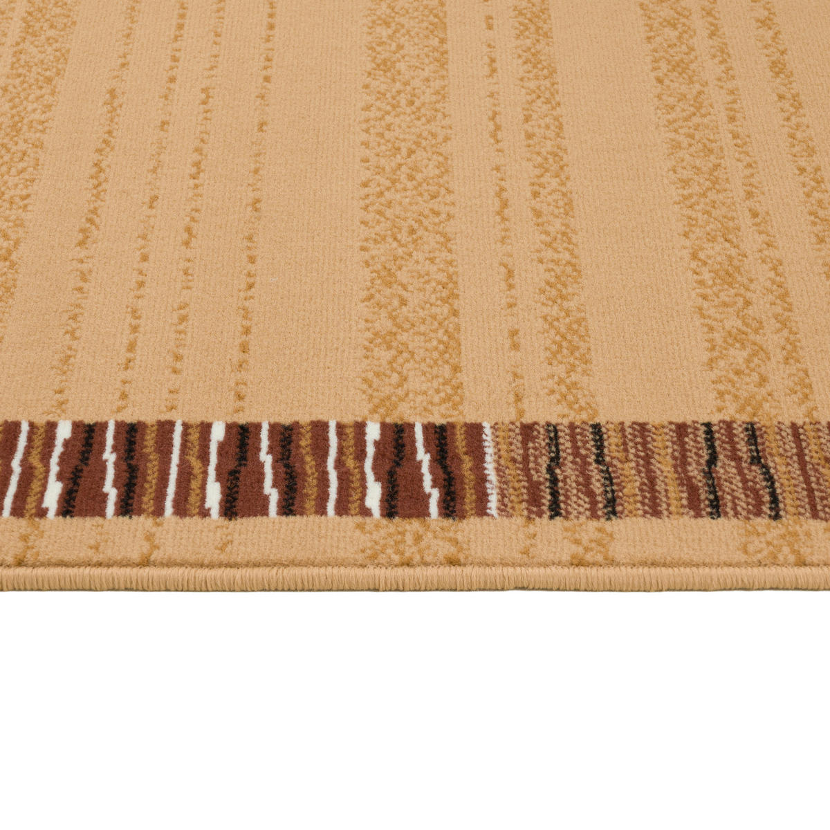 FLACHWEBETEPPICH 60/100 cm Shiraz Weiß, Sandfarben, Mokka  - Sandfarben/Weiß, KONVENTIONELL, Textil (60/100cm)