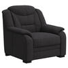 SESSEL in Chenille Schwarz  - Schwarz, Basics, Kunststoff/Textil (97/99/99cm) - MID.YOU