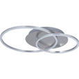 LED-DECKENLEUCHTE 54,7/40/7 cm   - Alufarben, Design, Kunststoff/Metall (54,7/40/7cm) - Novel