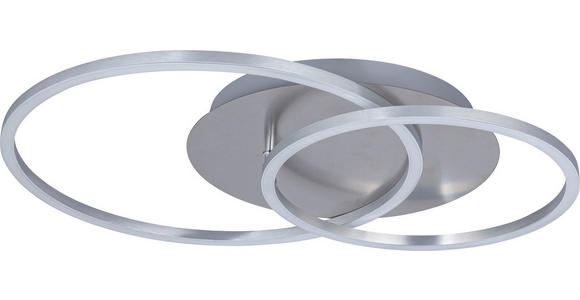 LED-DECKENLEUCHTE 54,7/40/7 cm - Alufarben, Design, Kunststoff/Metall (54,7/40/7cm) - Novel