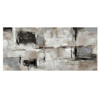 ÖLGEMÄLDE Abstraktes 150/70 cm  - Graubraun, Design, Holz/Kunststoff (150/70cm) - Monee