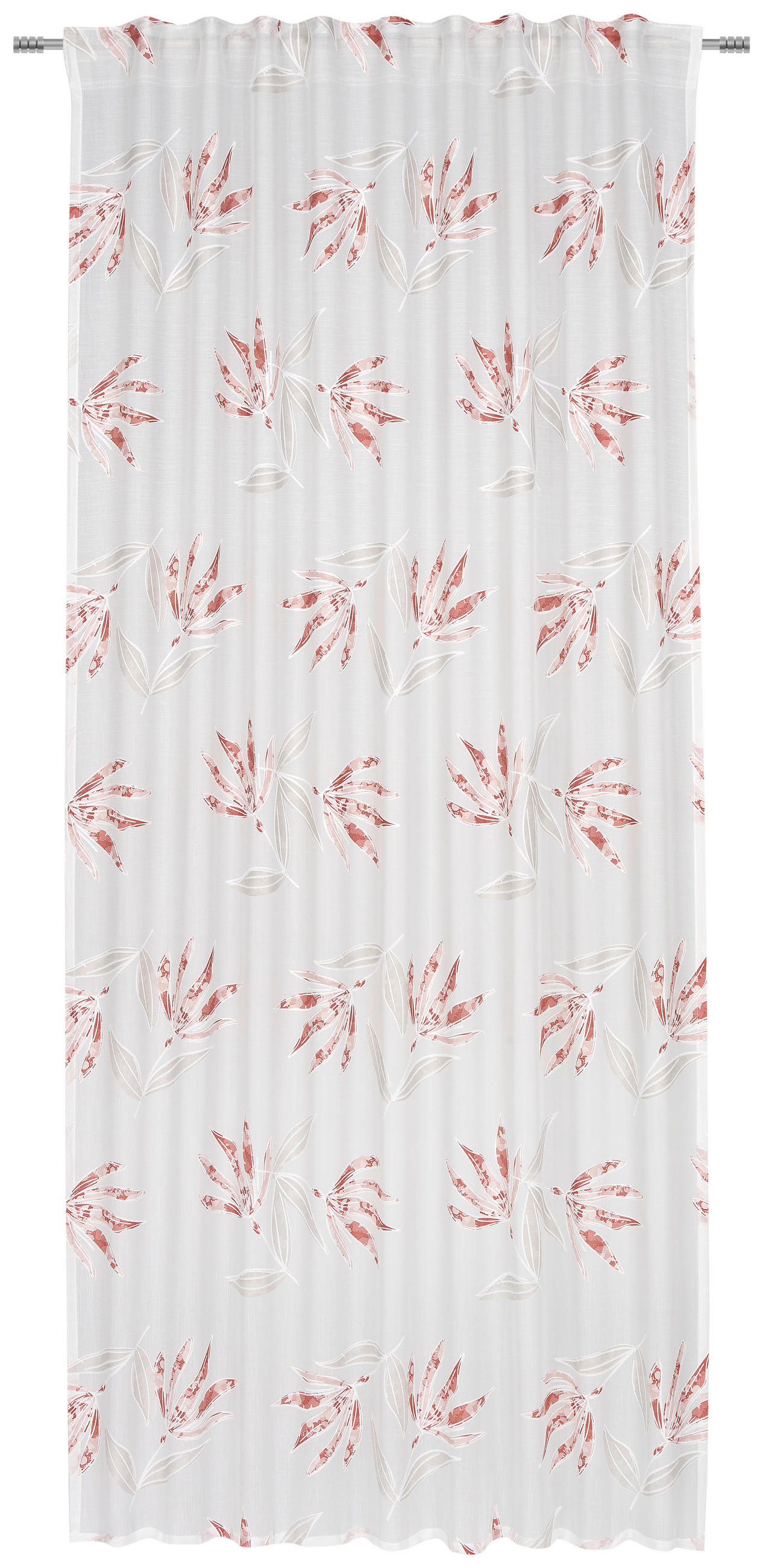KÉSZFÜGGÖNY részben áttetsző  - piros/szürke, Design, textil (140/245cm) - Esposa