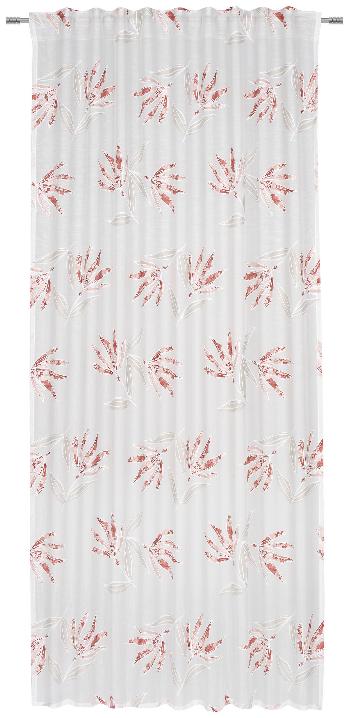KÉSZFÜGGÖNY részben áttetsző  - piros/szürke, Design, textil (140/245cm) - Esposa