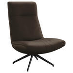 SESSEL in Echtleder Taupe  - Taupe/Schwarz, MODERN, Leder/Metall (74/105/92cm) - Johann Jakob