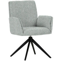 SCAUN CU BRAțE in verde deschis  - verde deschis/negru, Modern, metal/textil (65/90/60cm) - Novel