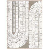 BILD Abstraktes  - Beige/Weiß, Trend, Holzwerkstoff/Kunststoff (50/70cm) - Monee