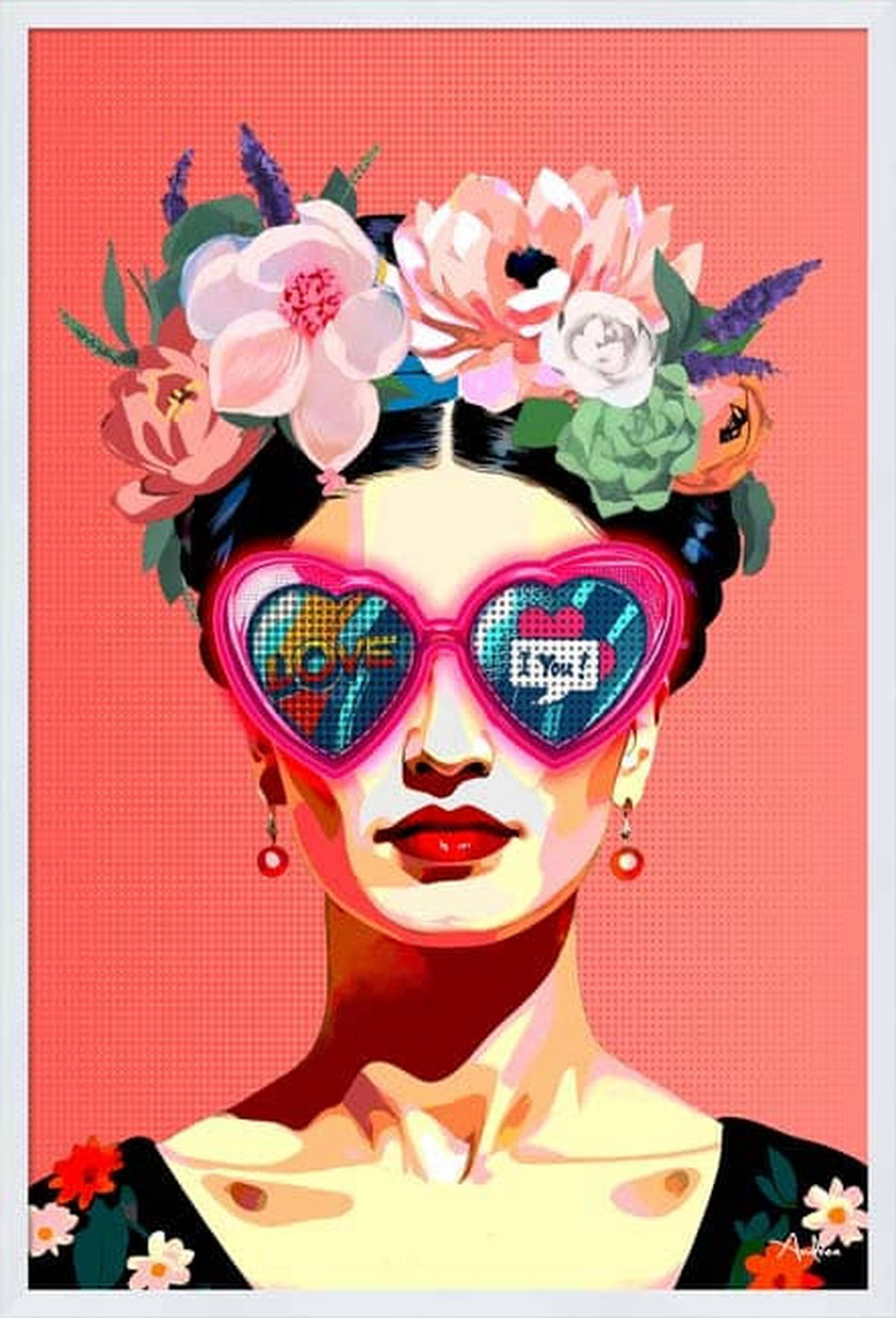 Tablou 63/4/93 cm  - multicolor, Design, plastic/material pe bază de lemn (63/4/93cm)