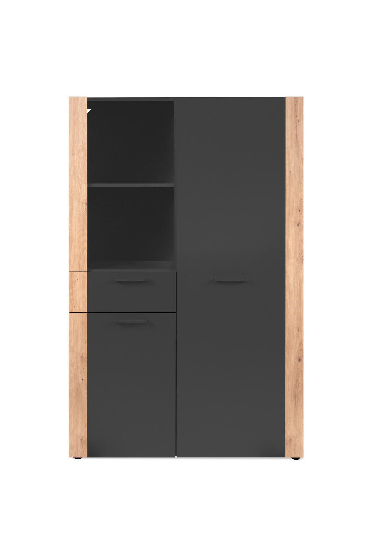 HIGHBOARD  100/155/35 cm  - Anthrazit/Schwarz, Design, Holzwerkstoff/Kunststoff (100/155/35cm) - MID.YOU