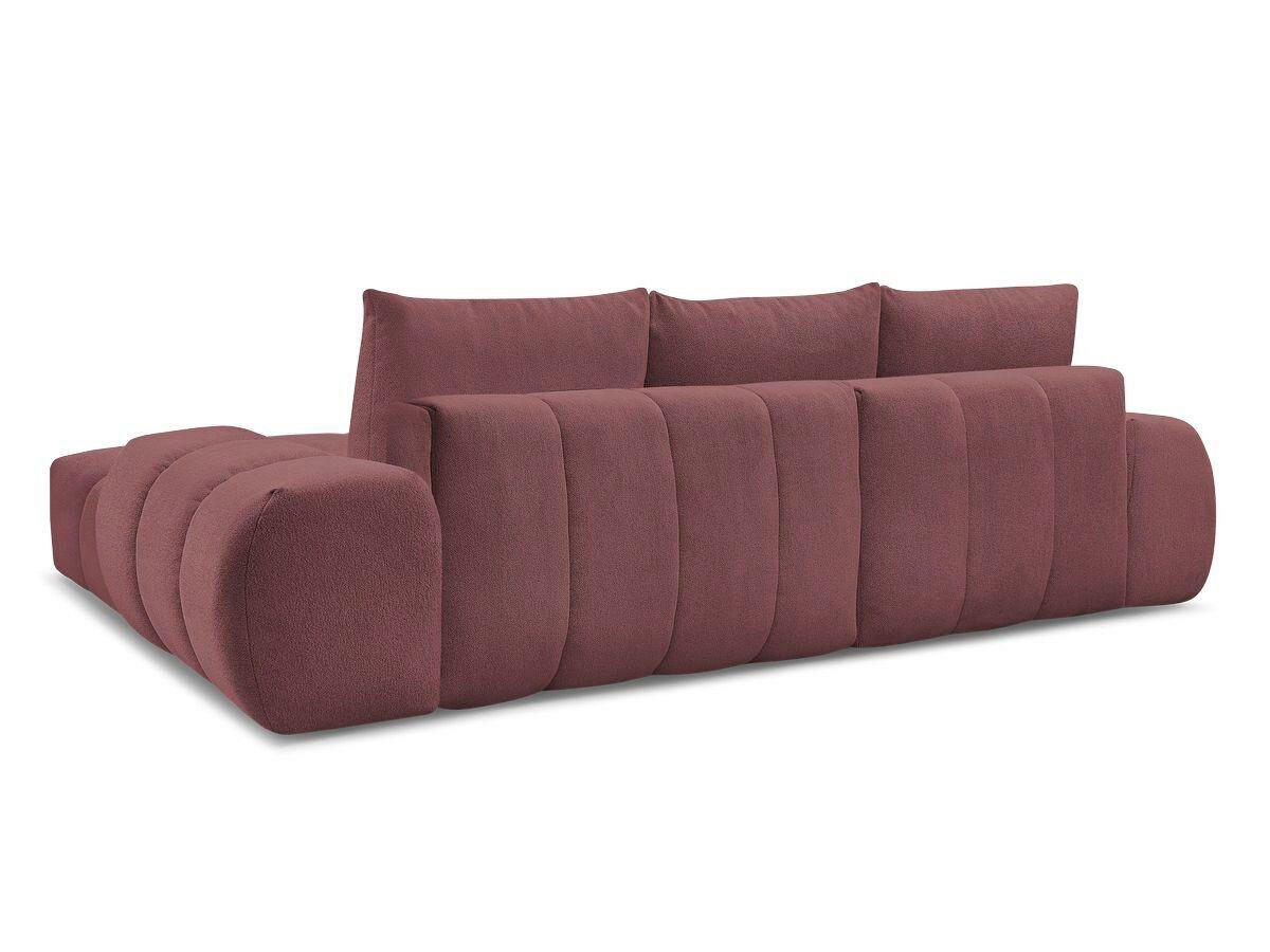 ECKSCHLAFSOFA EVEREST  mit Rücken echt, Armteil links, Armteil rechts Flachgewebe Rot  - Rot/Schwarz, MODERN, Kunststoff/Textil (318/180cm) - Livetastic