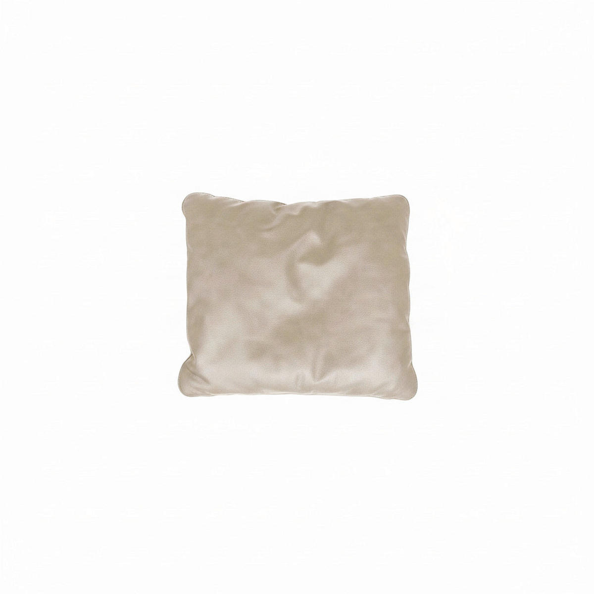 ZIERKISSEN  - Creme, Design, Leder (71/64/15cm) - Livetastic