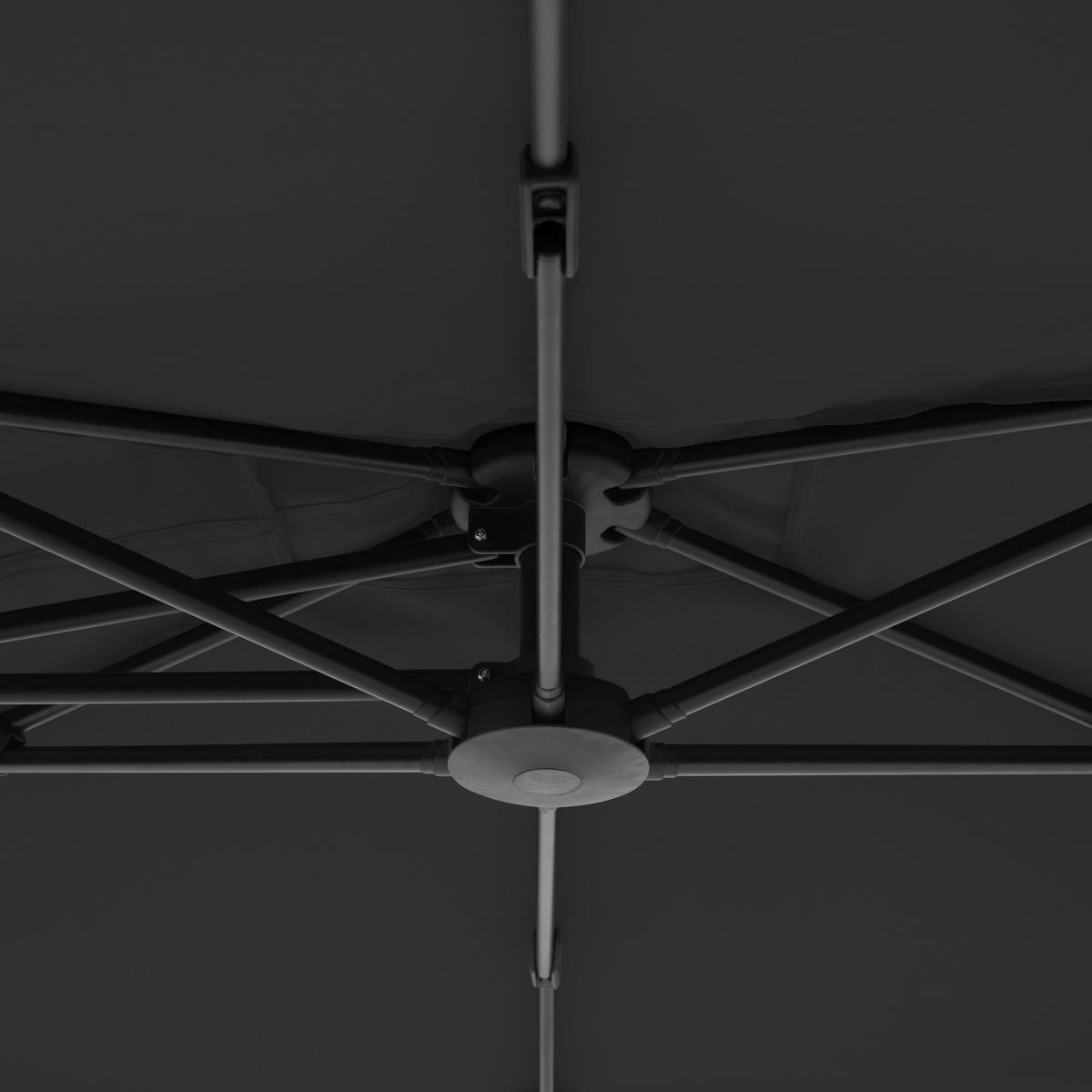 SENČNIK - črna/antracit, Basics, kovina/tekstil (240/135cm) - Doppler