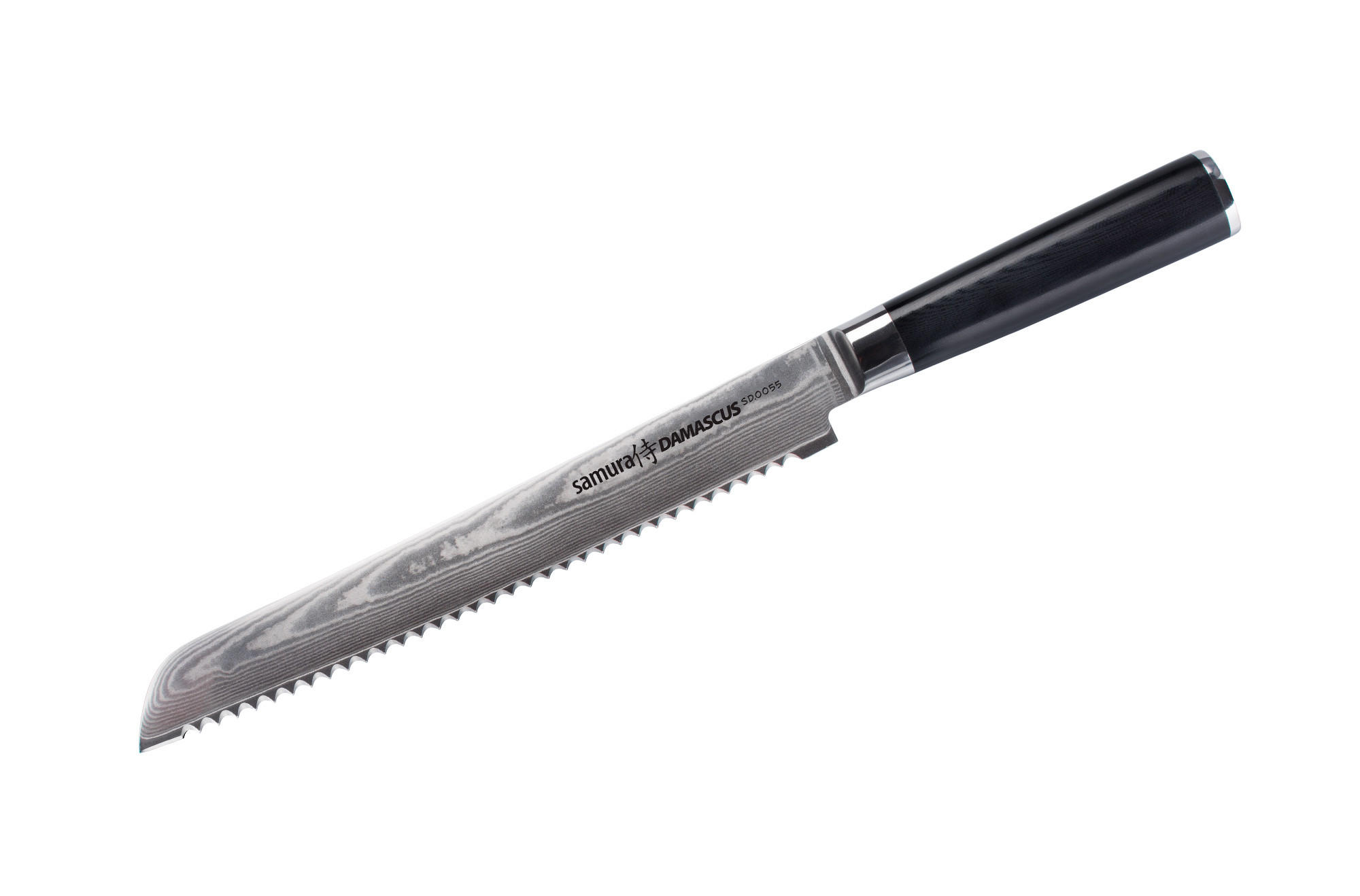 NOŽ ZA KRUH Damascus 36.5/3.2/2.4 cm ugljični čelik - Basics, metal/plastika (36.5/3.2/2.4cm) - Samura