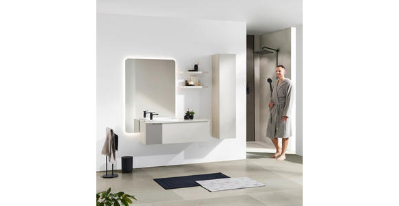 BADEZIMMER in 120 cm - Naturfarben, Design, Glas/Holzwerkstoff (120cm) - Dieter Knoll