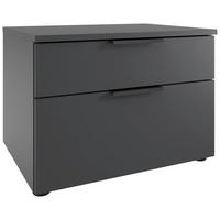 NACHTKÄSTCHEN 54/44/41 cm  in Graphitfarben  - Schwarz/Graphitfarben, Design, Holzwerkstoff/Kunststoff (54/44/41cm) - Boxxx