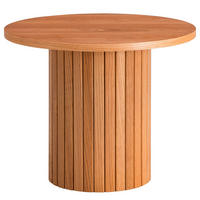BEISTELLTISCH 50/50/40 cm Eiche furniert Eichefarben rund  - Eichefarben, Natur, Holz/Holzwerkstoff (50/50/40cm) - home24