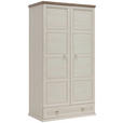 GARDEROBENSCHRANK  in 104/196,7/60,5 cm  - Grau/Pinienfarben, LIFESTYLE, Holzwerkstoff/Metall (104/196,7/60,5cm) - Hom`in
