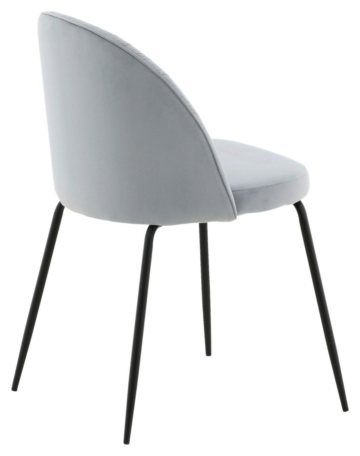 STUHL-SET  in Stahl  - Hellgrau, Design, Textil/Metall (49/79.5/50cm) - Livetastic