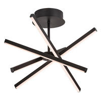 STROPNA LED-SVETILKA  Matilde /1200 lm/4000 K// - črna/bela, Design, kovina/umetna masa (49/49/32cm)