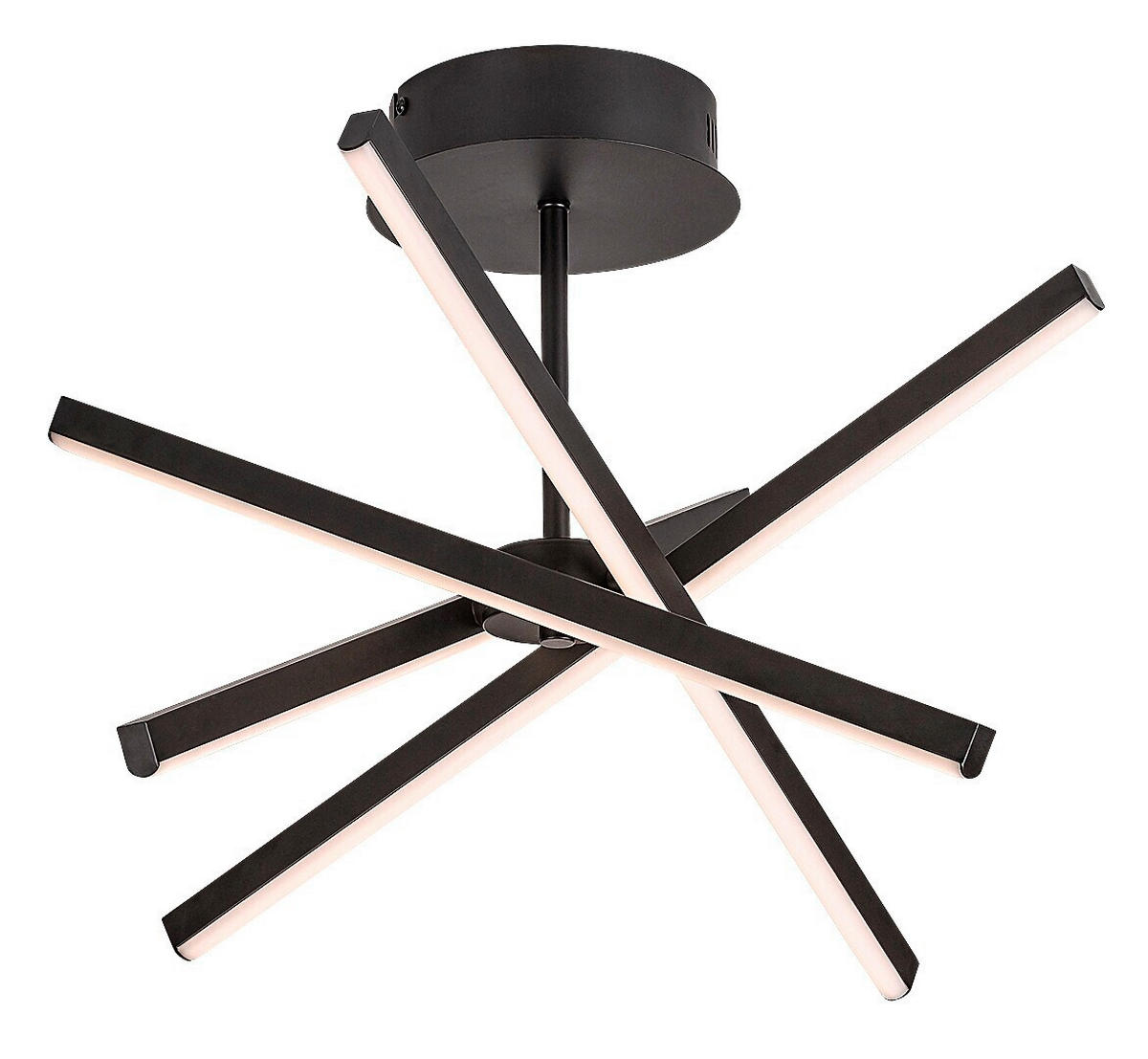 STROPNA LED-SVETILKA  Matilde /1200 lm/4000 K// - črna/bela, Design, kovina/umetna masa (49/49/32cm)