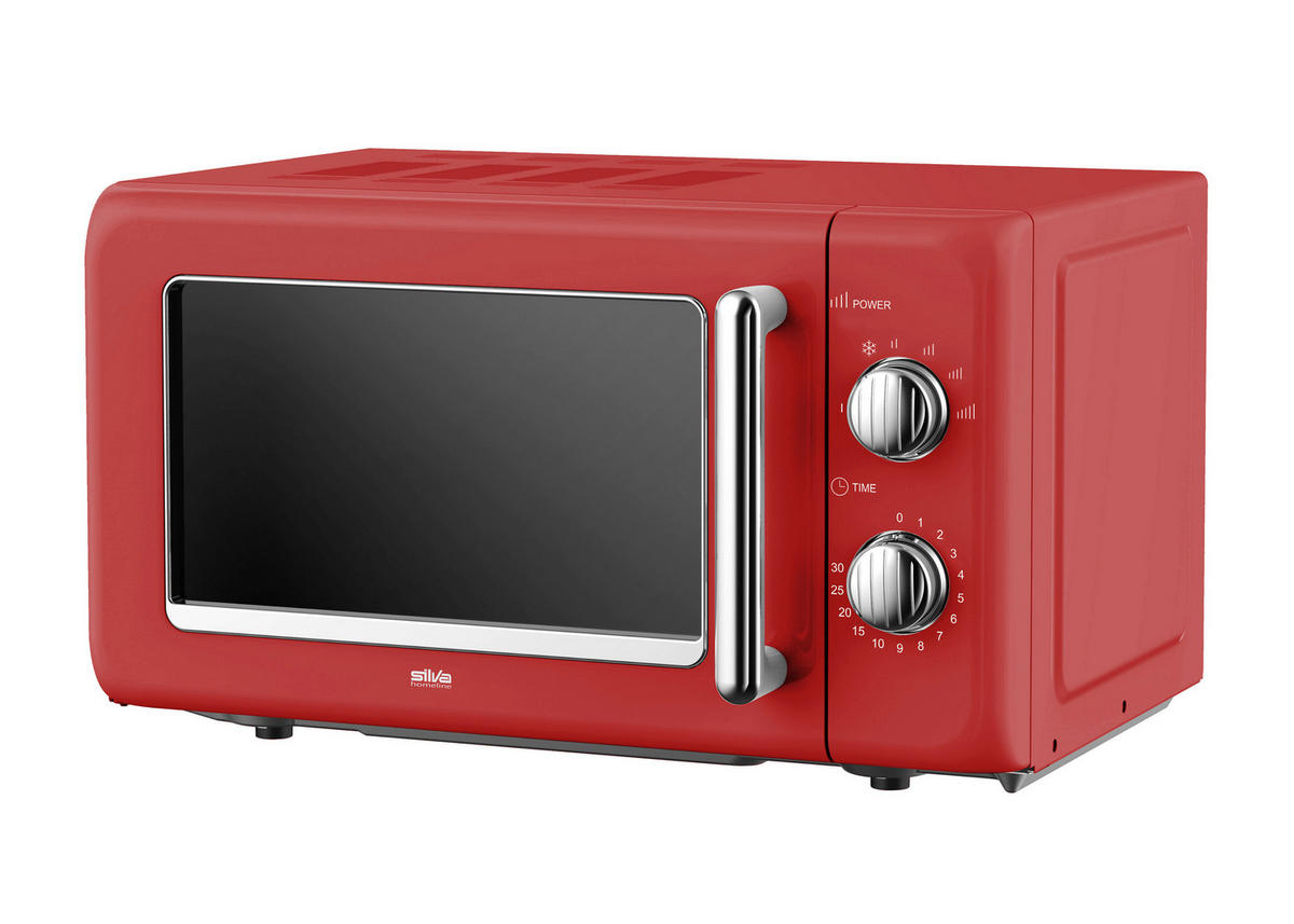 MIKROWELLE MW-R 25.3 ROT  - Rot, Trend, Metall (45,2/26,2/36cm)