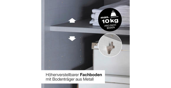 SCHWEBETÜRENSCHRANK  in Grau, Sahara  - Schwarz/Grau, KONVENTIONELL, Glas/Holzwerkstoff (313/236/65cm) - Carryhome