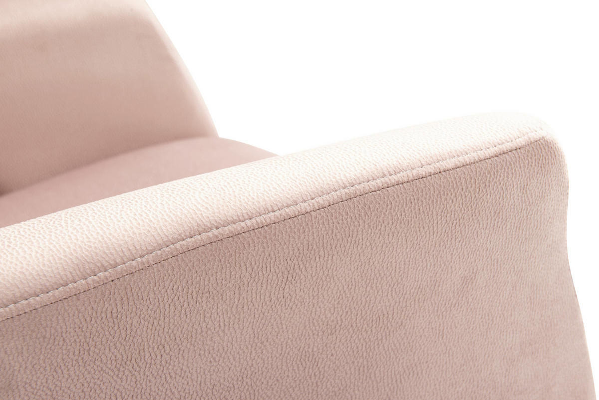 RELAXSESSEL in Textil Rosa  - Schwarz/Rosa, Design, Textil/Metall (75/106/89cm) - Welnova