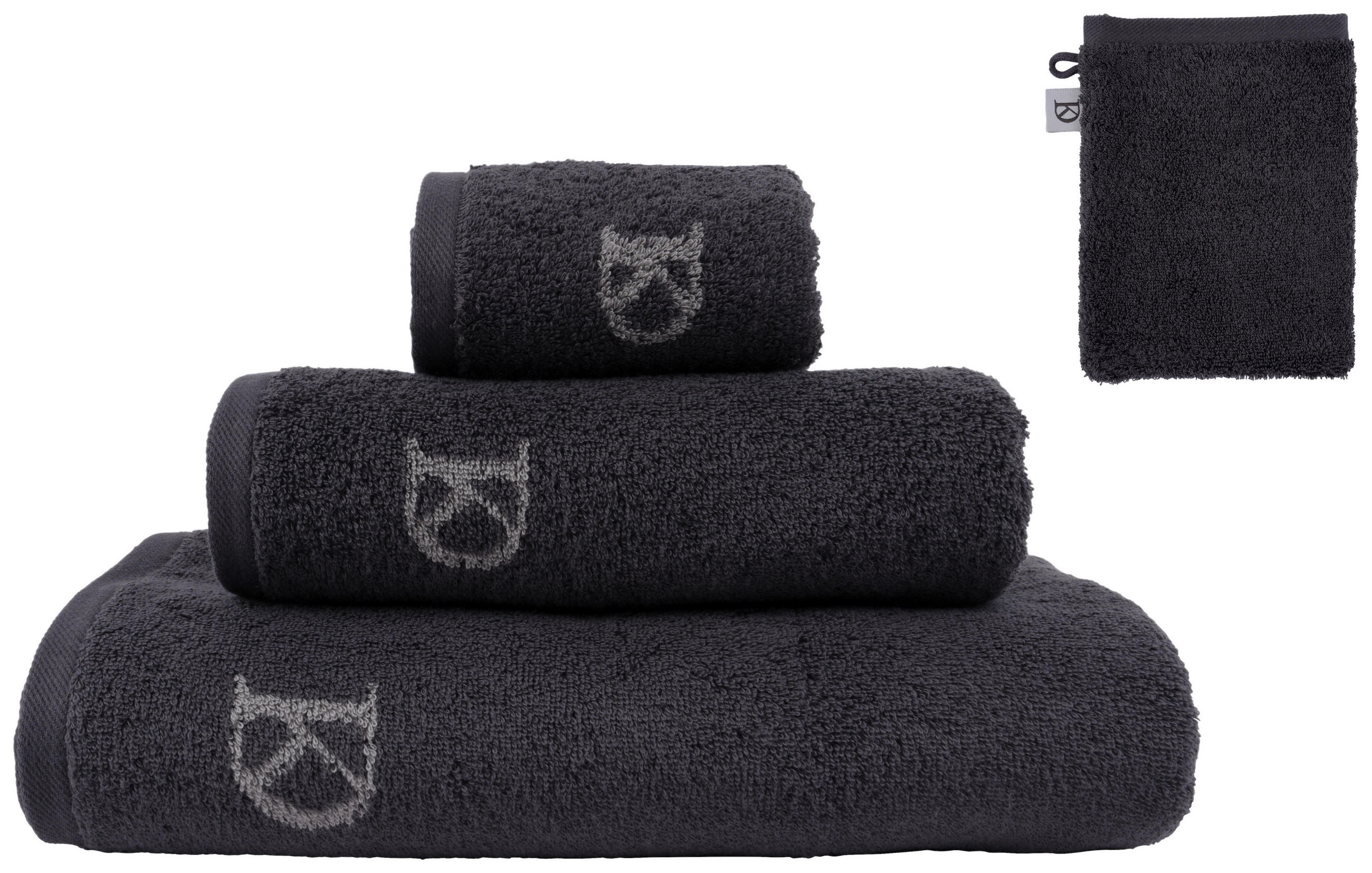 WASCHLAPPEN Basic Grau 3-teilig  - Grau, Design, Textil (16/21cm) - Dieter Knoll