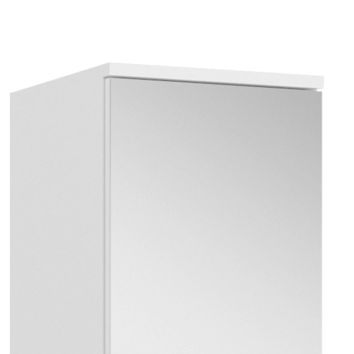 VÍCEÚČELOVÁ SKŘÍŇ, bílá,  - bílá/černá, Moderní, kov/kompozitní dřevo (32,5/193/37cm) - MID.YOU